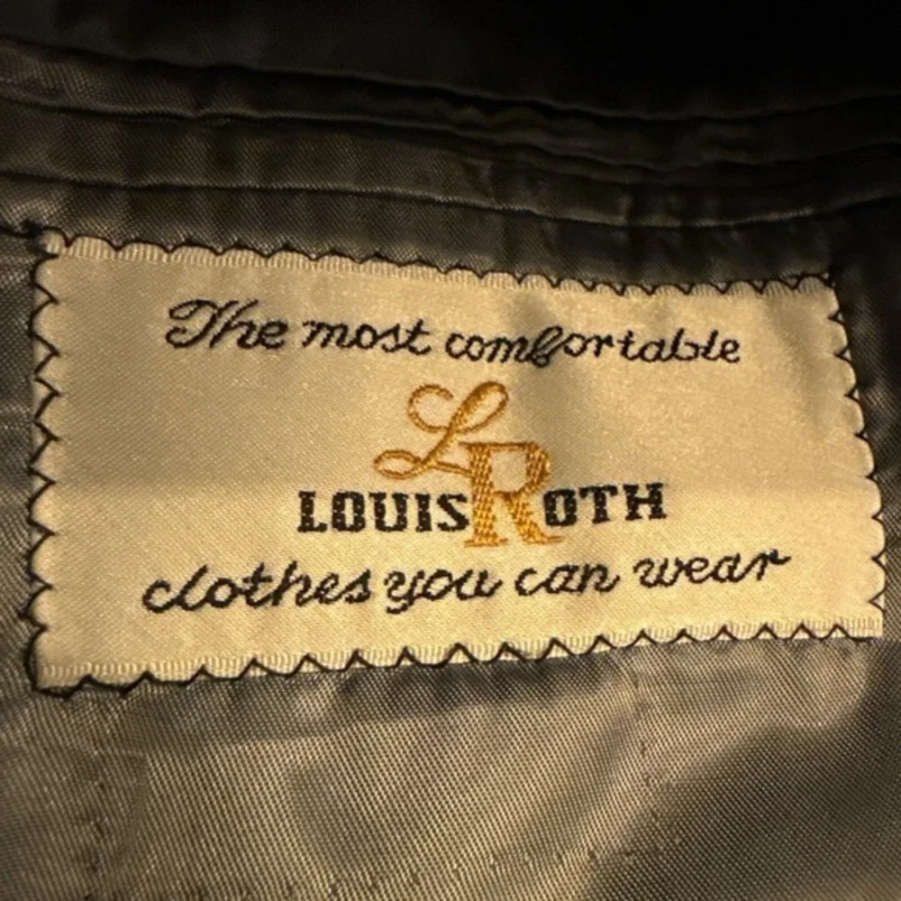 Vintage Louis Roth Sport Coat‎ Brushed Midnight Blue 38R